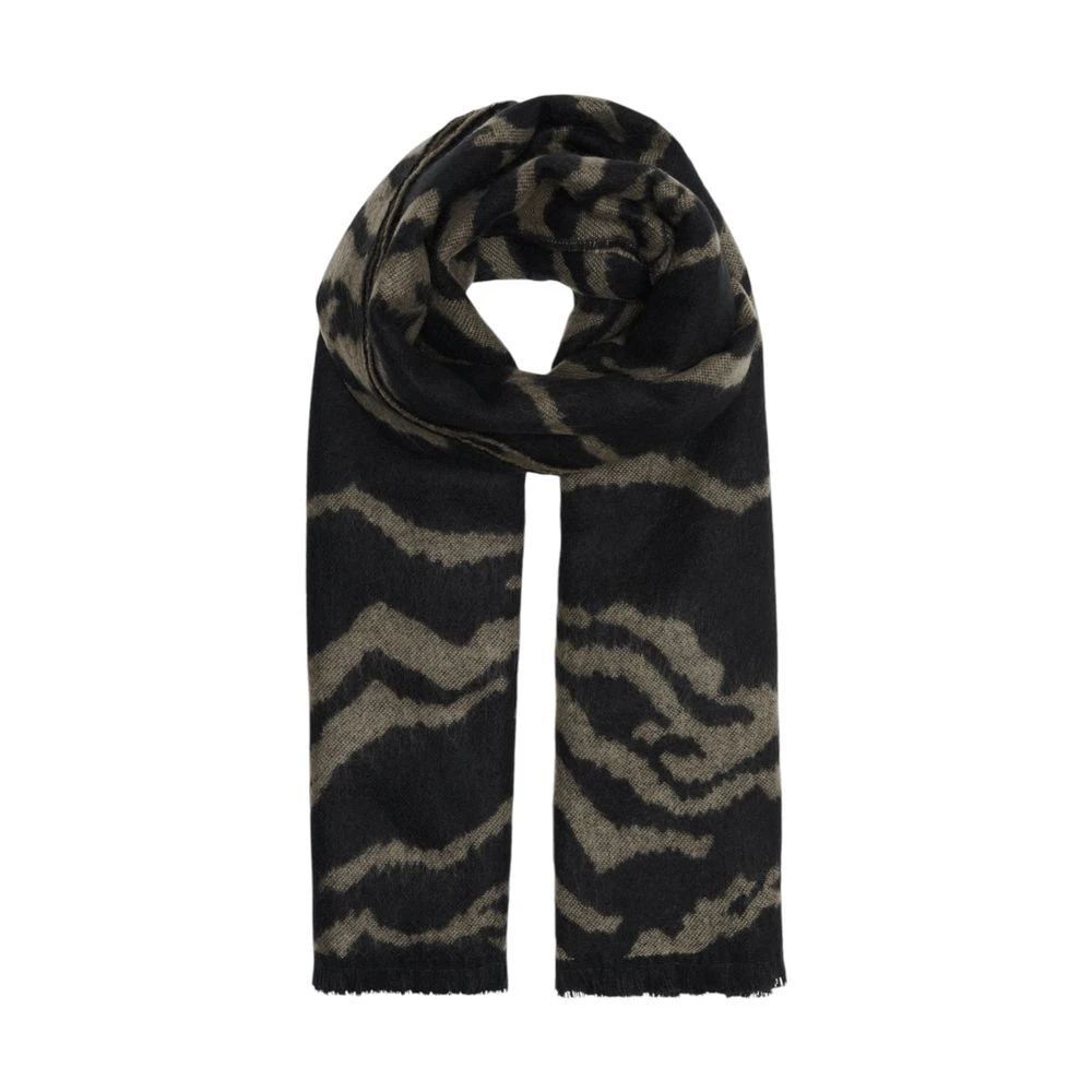 Only Beige Acryl Sjaal Herfst Winter Collectie Multicolor Dames