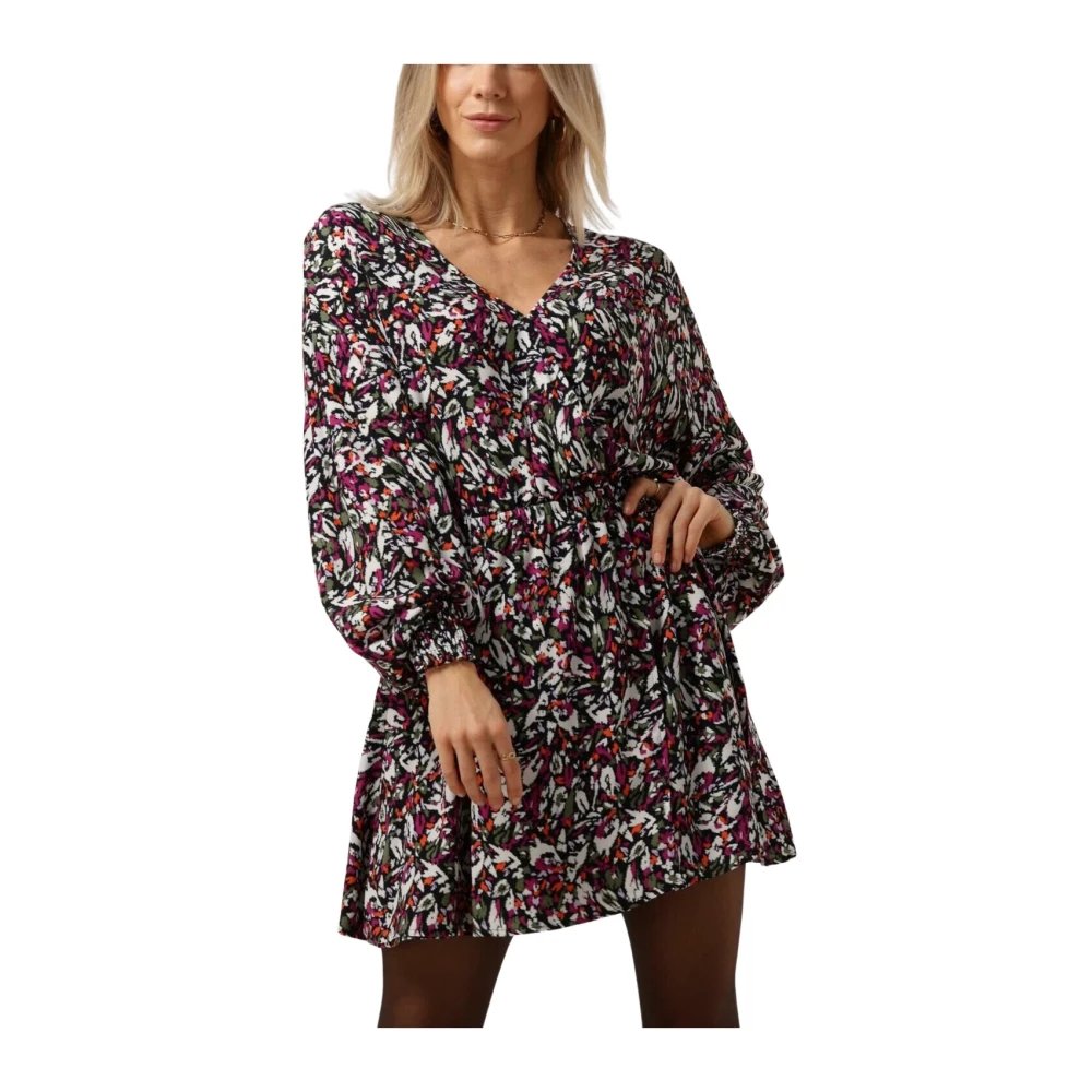 ALIX THE LABEL Dames Jurken Ladies Woven Blurry Flower Wrap Dress Multi