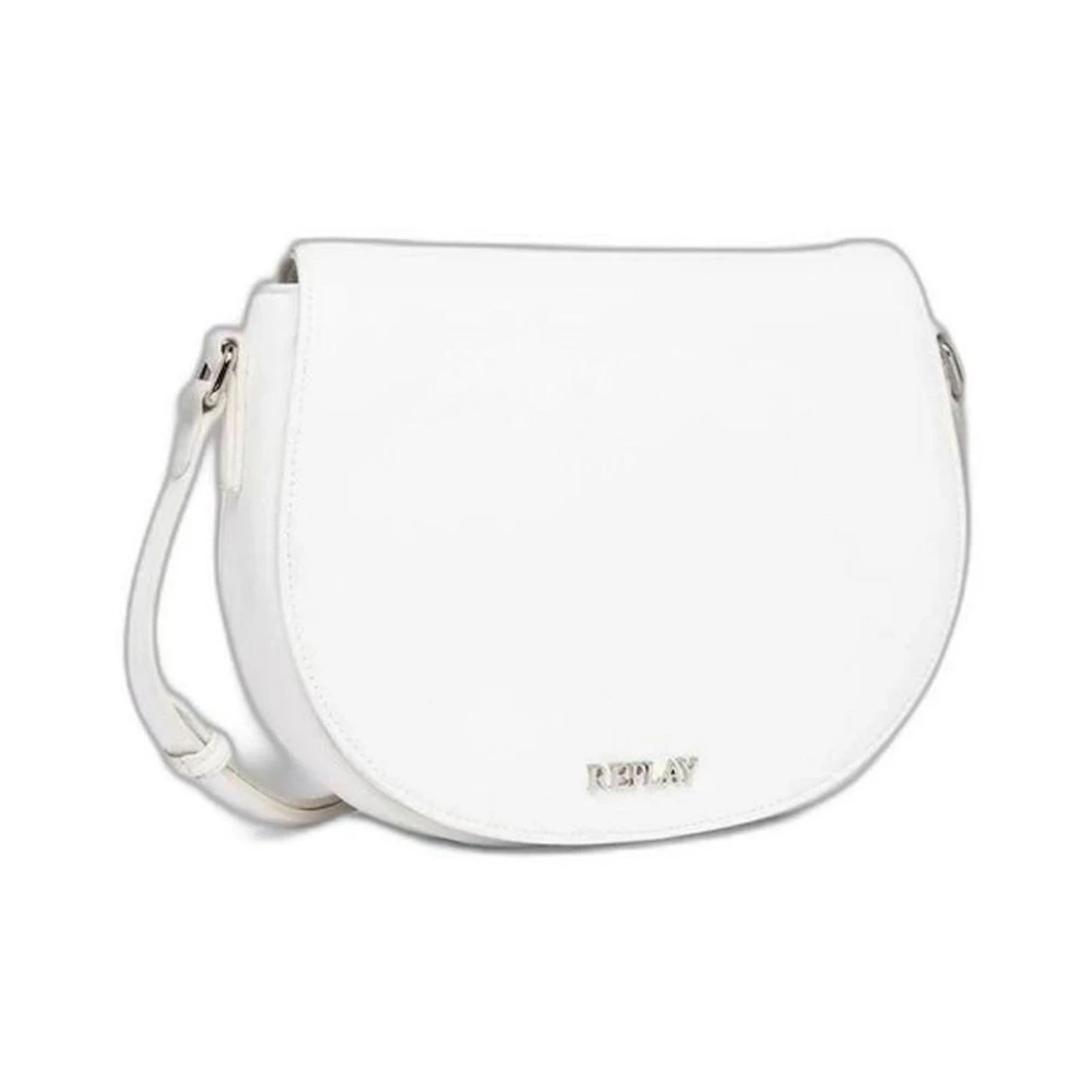 Replay Polyethyleen Handtas met Polyester Voering White Dames