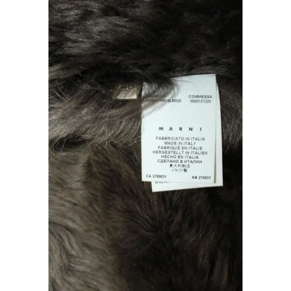 Marni Pre-owned Wool outerwear Green Dames
