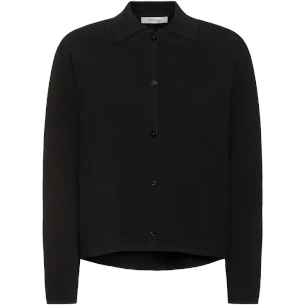 Max Mara Zwarte Kiota Jas Easywear Black Dames