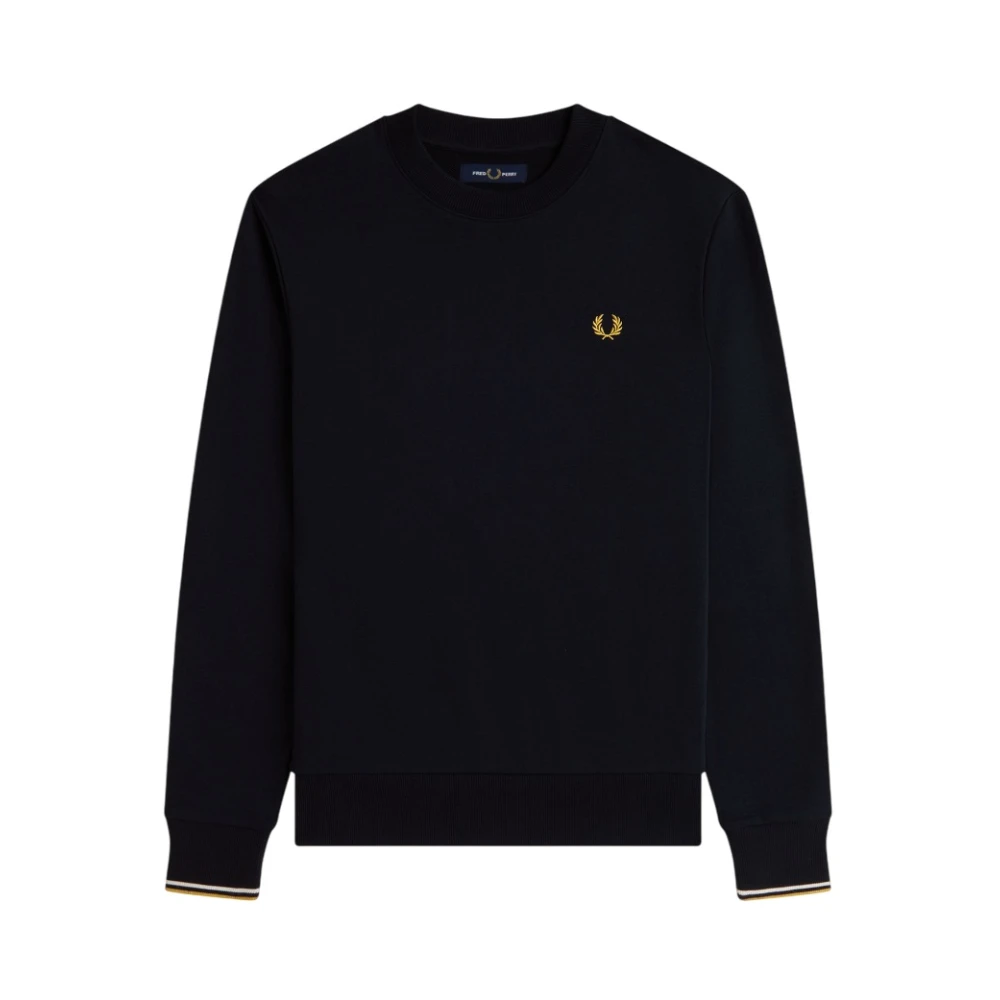 Fred Perry , Sweatshirts, Male, Blue, S, Crew Neck Jumper - Image 2