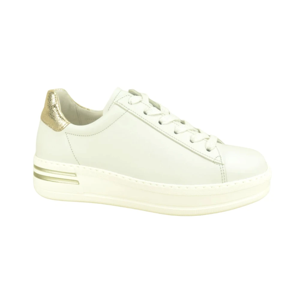Gabor Solid Sneaker Dames Schoenen Beige