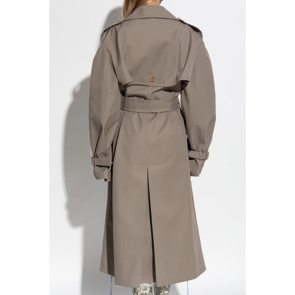 Moschino Trenchcoat met zakken Beige Dames