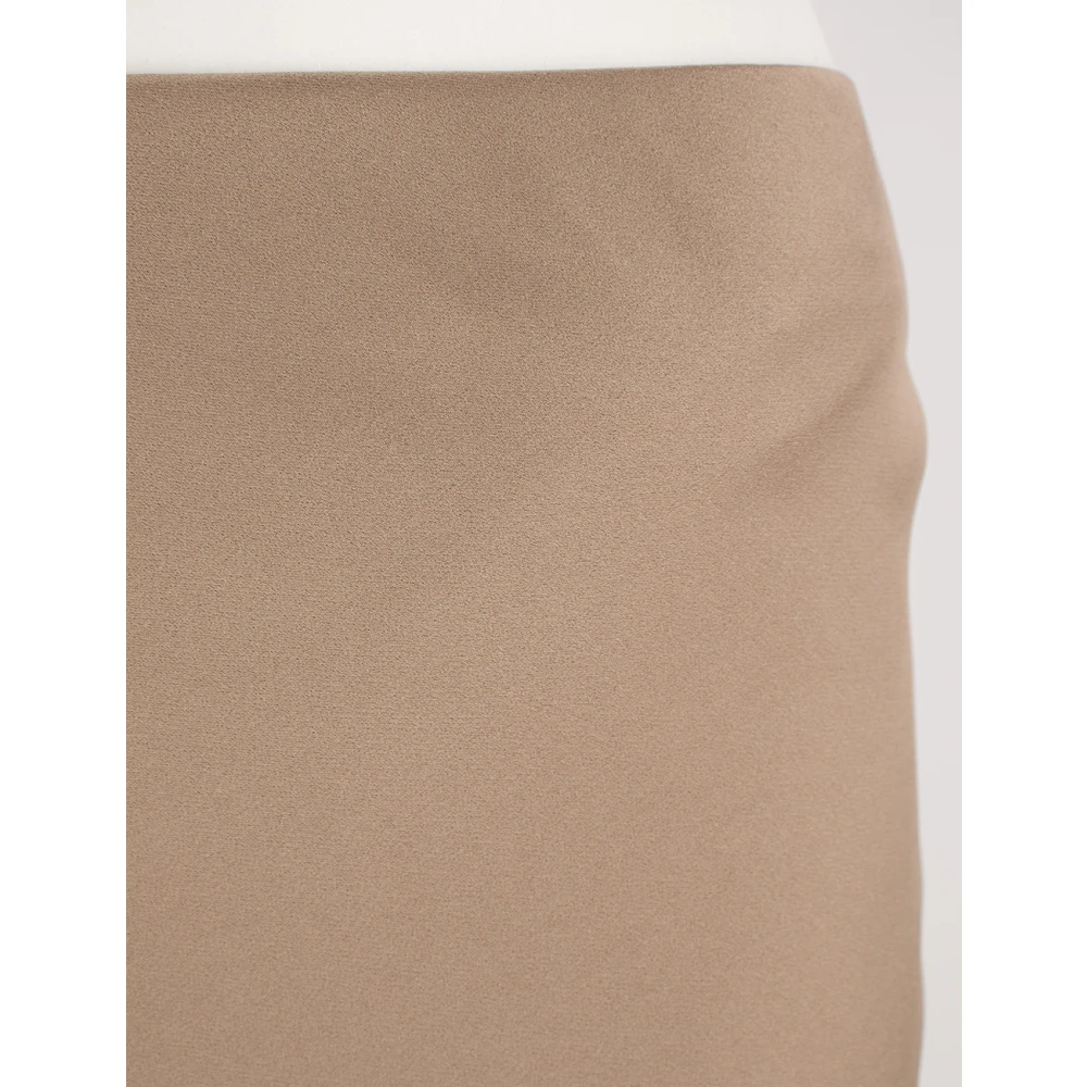 BRUNELLO CUCINELLI Elegant A-Line Skirt Brown Dames