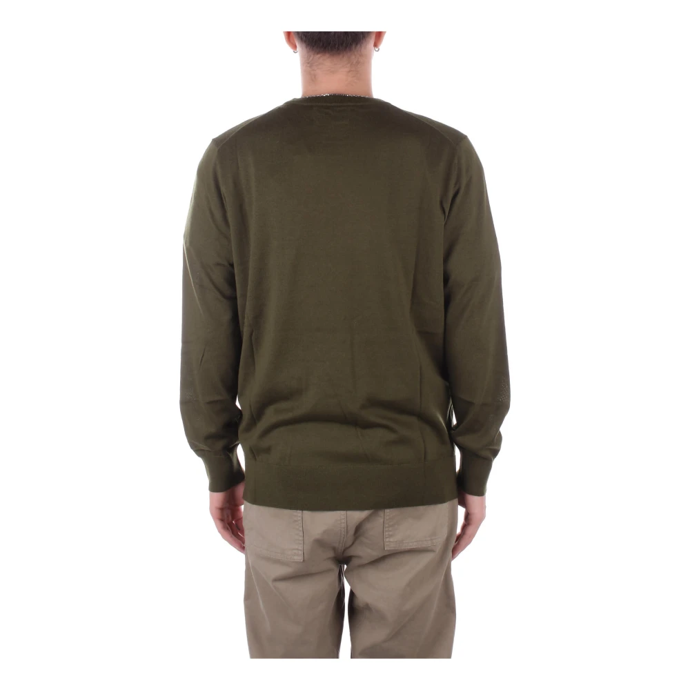 Saint Barth Groene Logo Trui Merinowol Green Heren