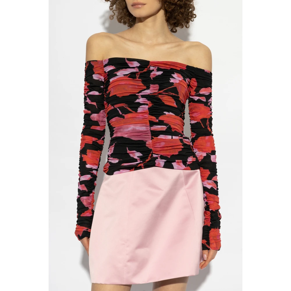 Blumarine Draped Top Red Dames