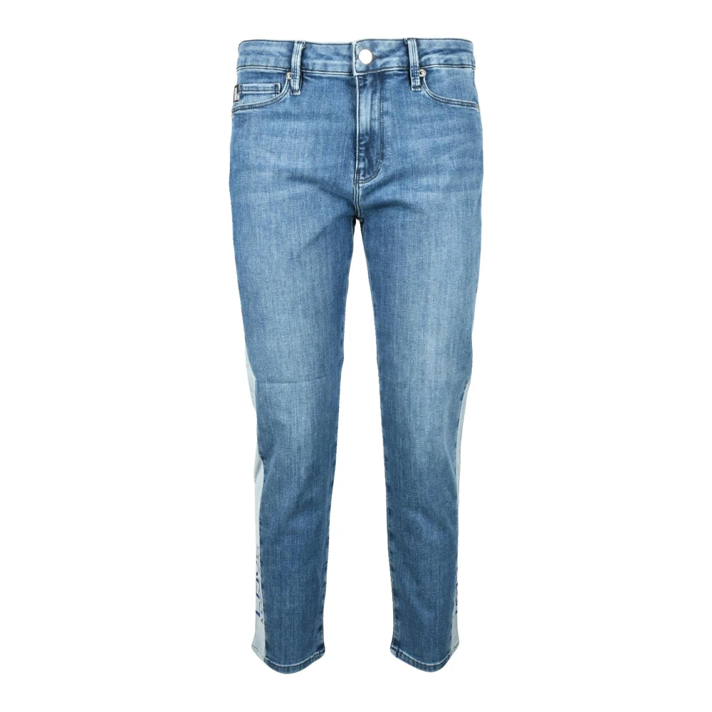 Love Moschino Stijlvolle Jeans met Katoenmix Blue Dames