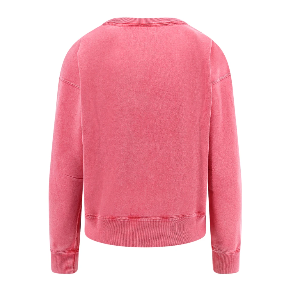 Isabel Marant Étoile Organisch Katoen Logo Print Sweatshirt Red Dames