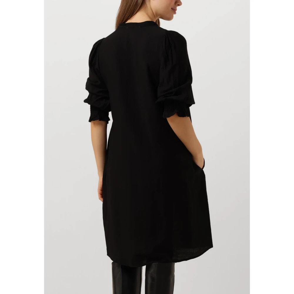 Co'Couture Speelse Frill Crop Jurk Black Dames