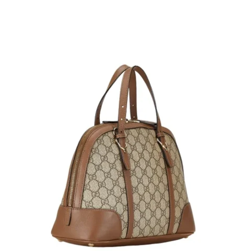 Gucci Vintage Pre-owned Plastic handbags Beige Dames