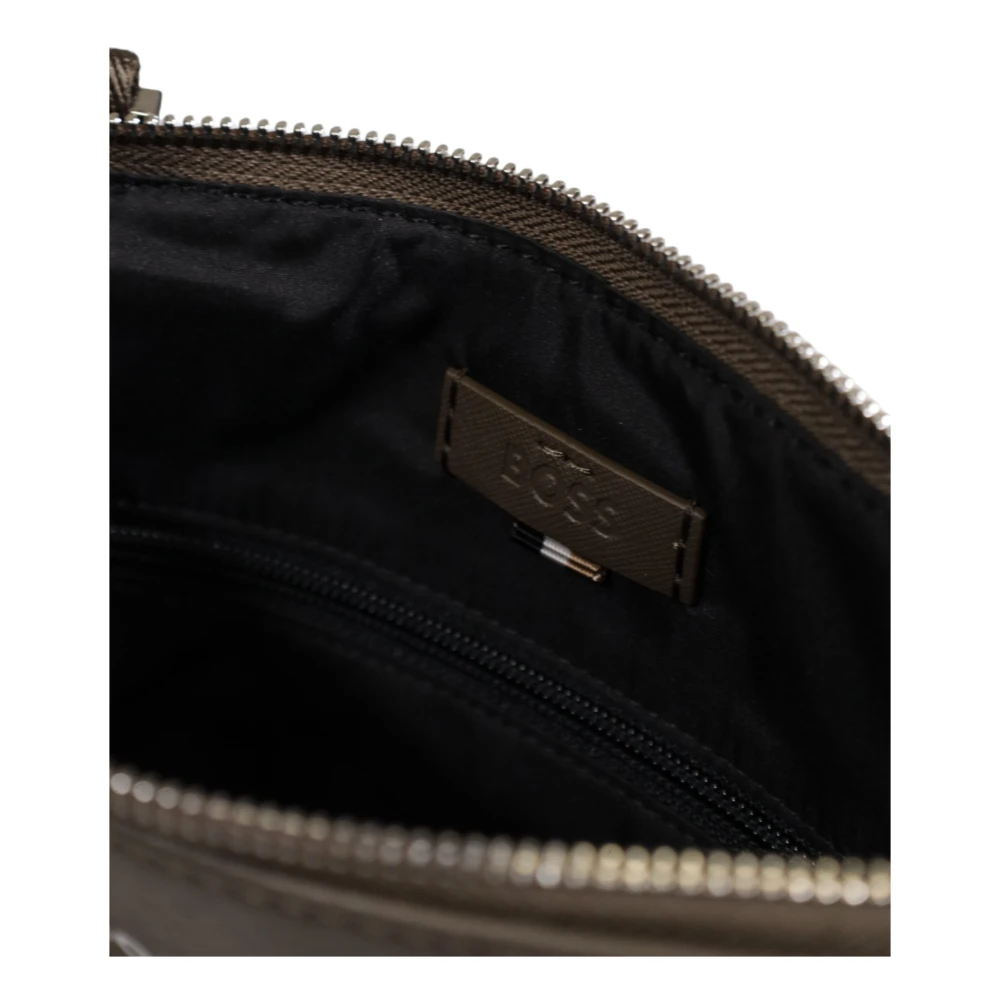 Hugo Boss Heren Leren Portemonnee Herfst Winter Collectie Green Heren