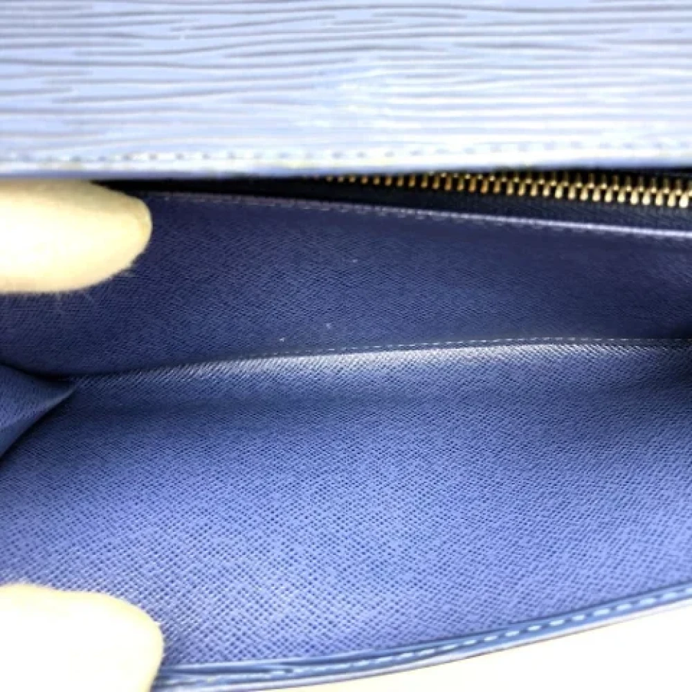 Louis Vuitton Vintage Pre-owned Leather wallets Blue Dames