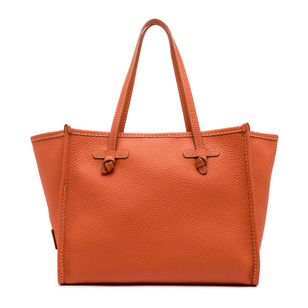 Gianni Chiarini Koraal Leren Shopper met Clutch Orange Dames