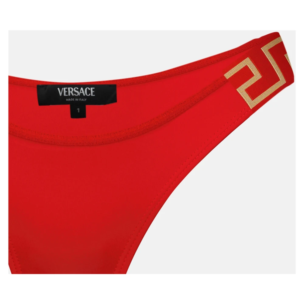 Versace Rode Greca Bikini Broekje Red Dames