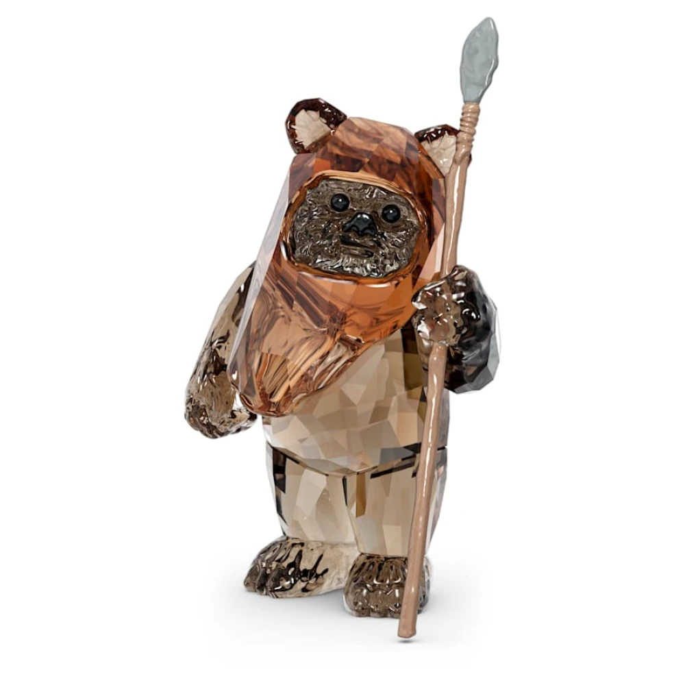 Swarovski Star Wars Ewok Wicket Kristallen Beeldje Brown Unisex