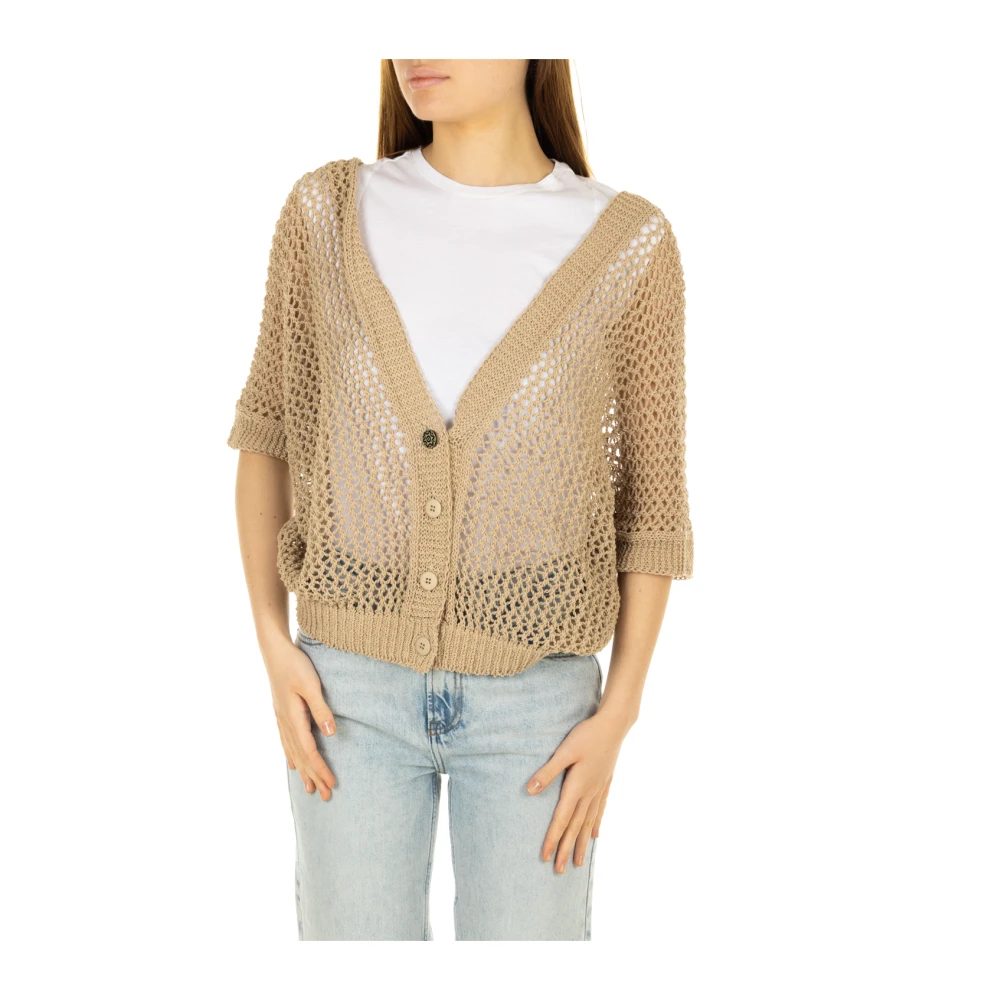 Maliparmi Bruine Cardigan Sweaters Brown Dames