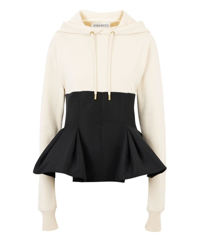 contrasting-peplum-hoodie