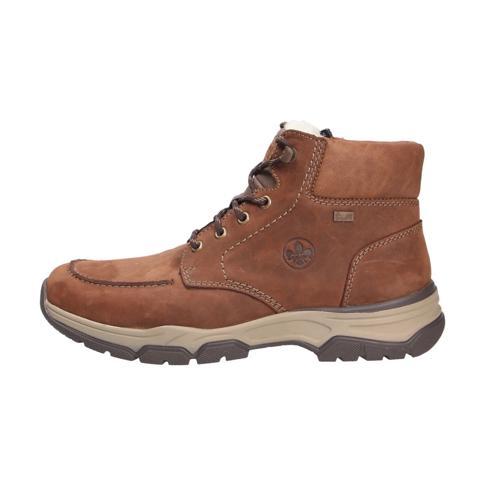 Rieker Men's Brown Braun Lace-Up Boots - Lace-Up Boots - 8 Uk - Shoes