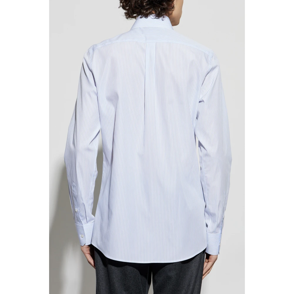 Dolce & Gabbana Gestreept shirt Blue Heren