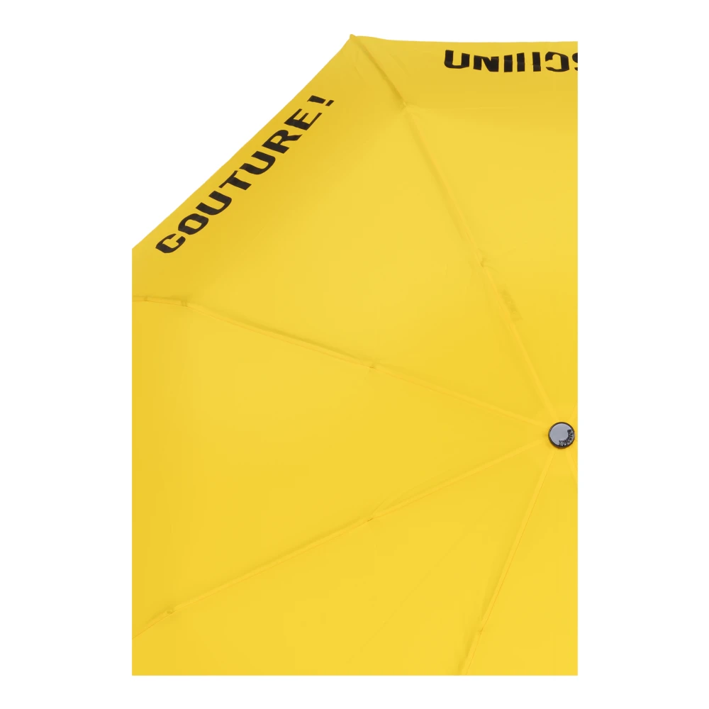 Moschino Opvouwbare paraplu met logo Yellow Unisex