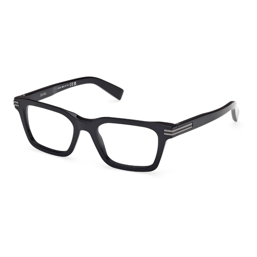 Zegna Black Glasses, Unisex, 52 Mm, Grey Eyewear Frames
