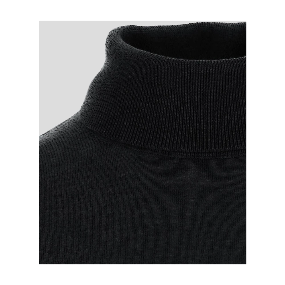 Laneus Wollen Turtleneck Gebreid Black Heren