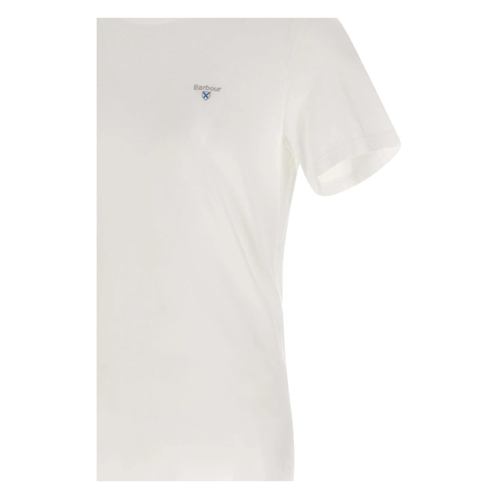 Barbour Wit Katoenen T-shirt Aboyne Stijl White Heren