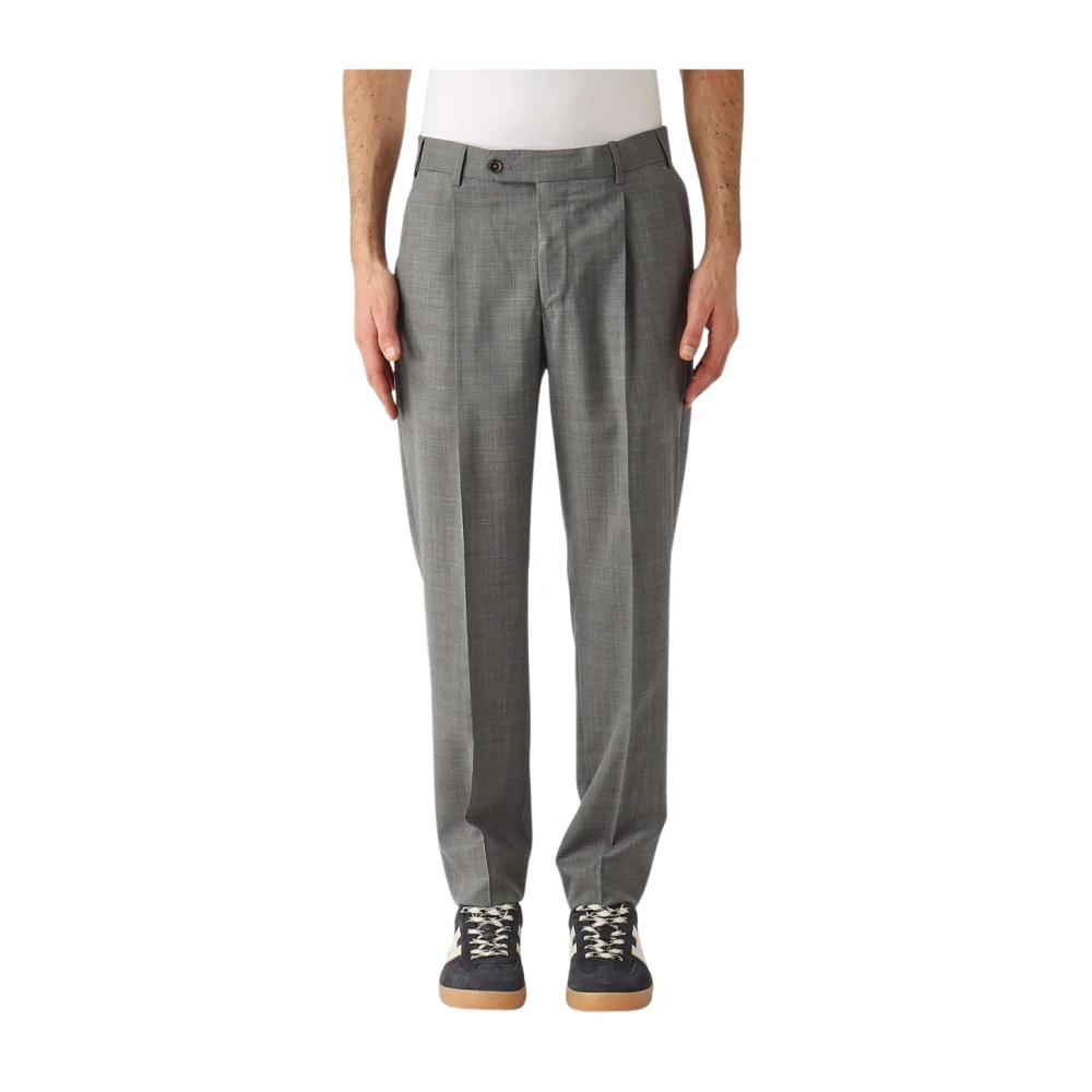 Pt Torino Men's Gray Suit Trousers