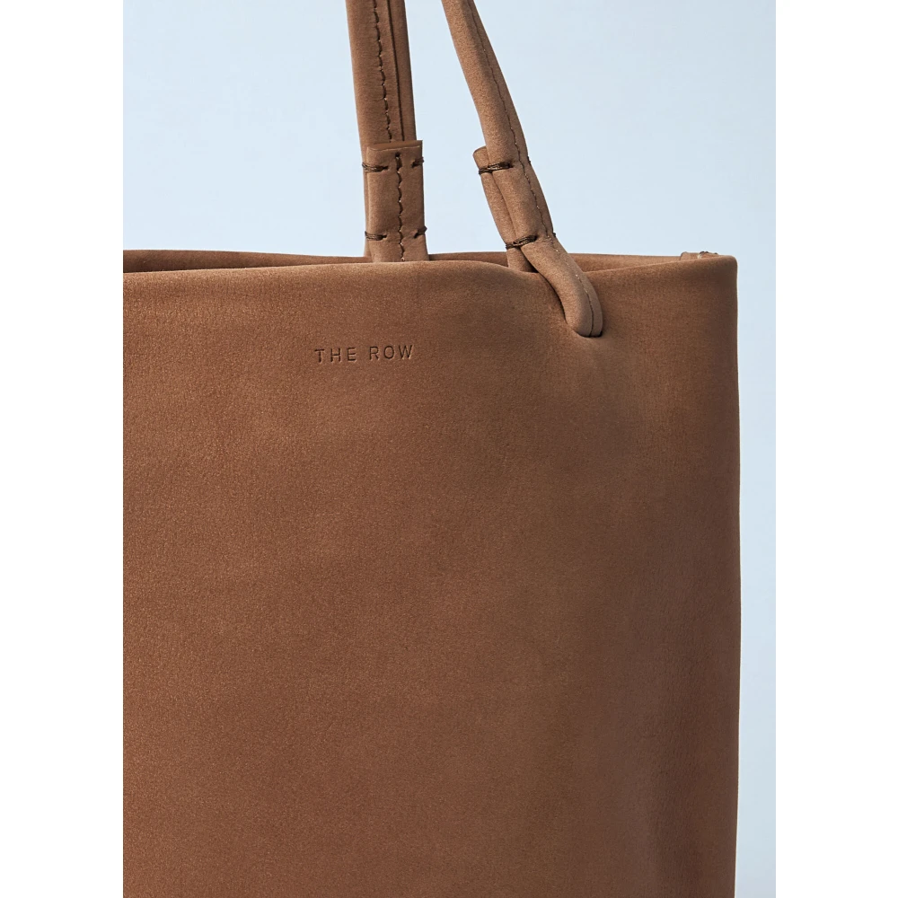 The Row Suede Park Tote Bag Brown Dames