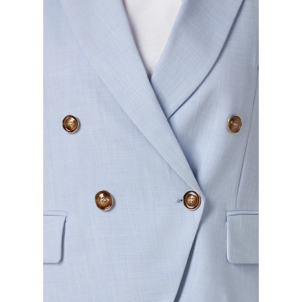 Oltre Dubbelrijige Blazer Blue Dames