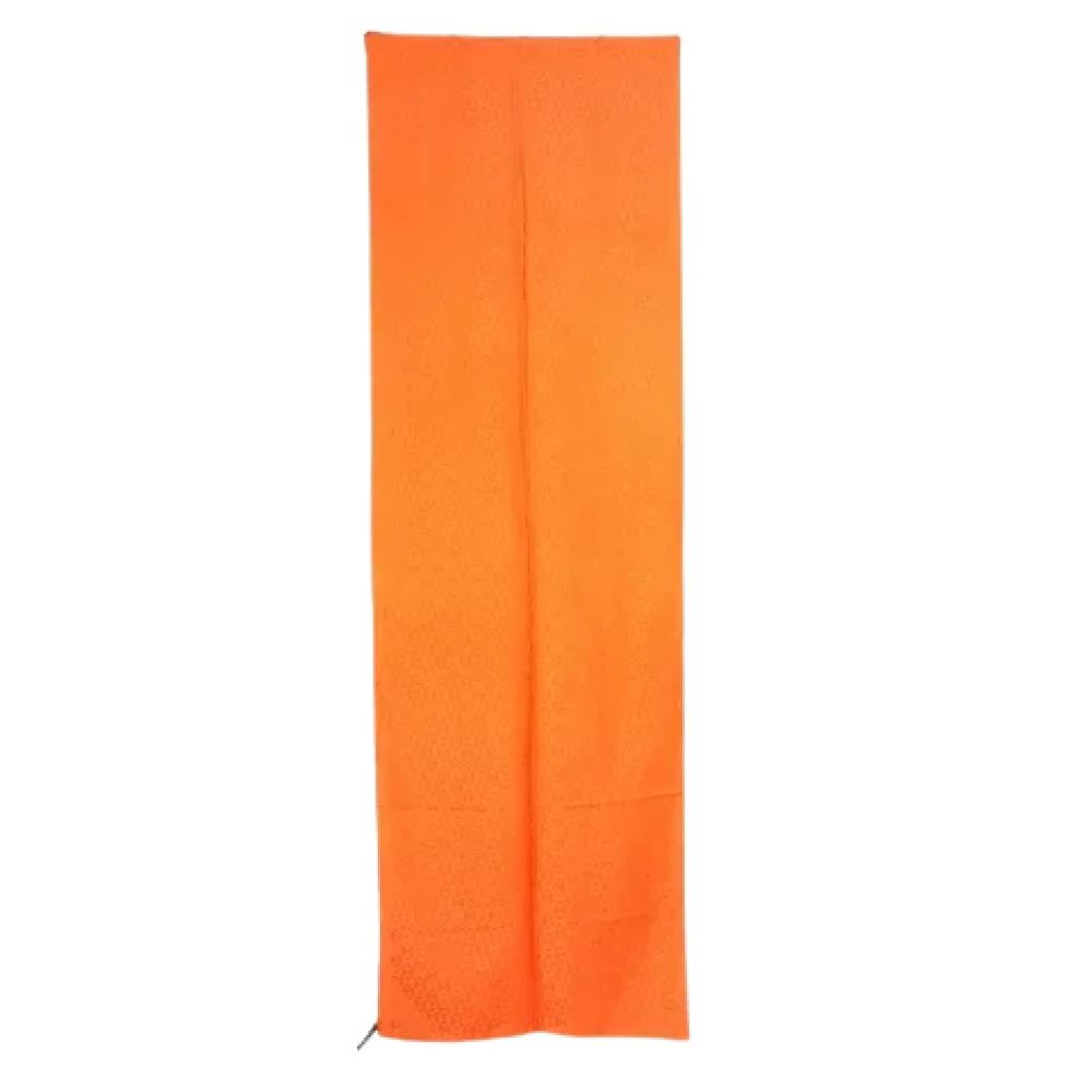 Hermès Vintage Pre-owned Cashmere scarves Orange Dames