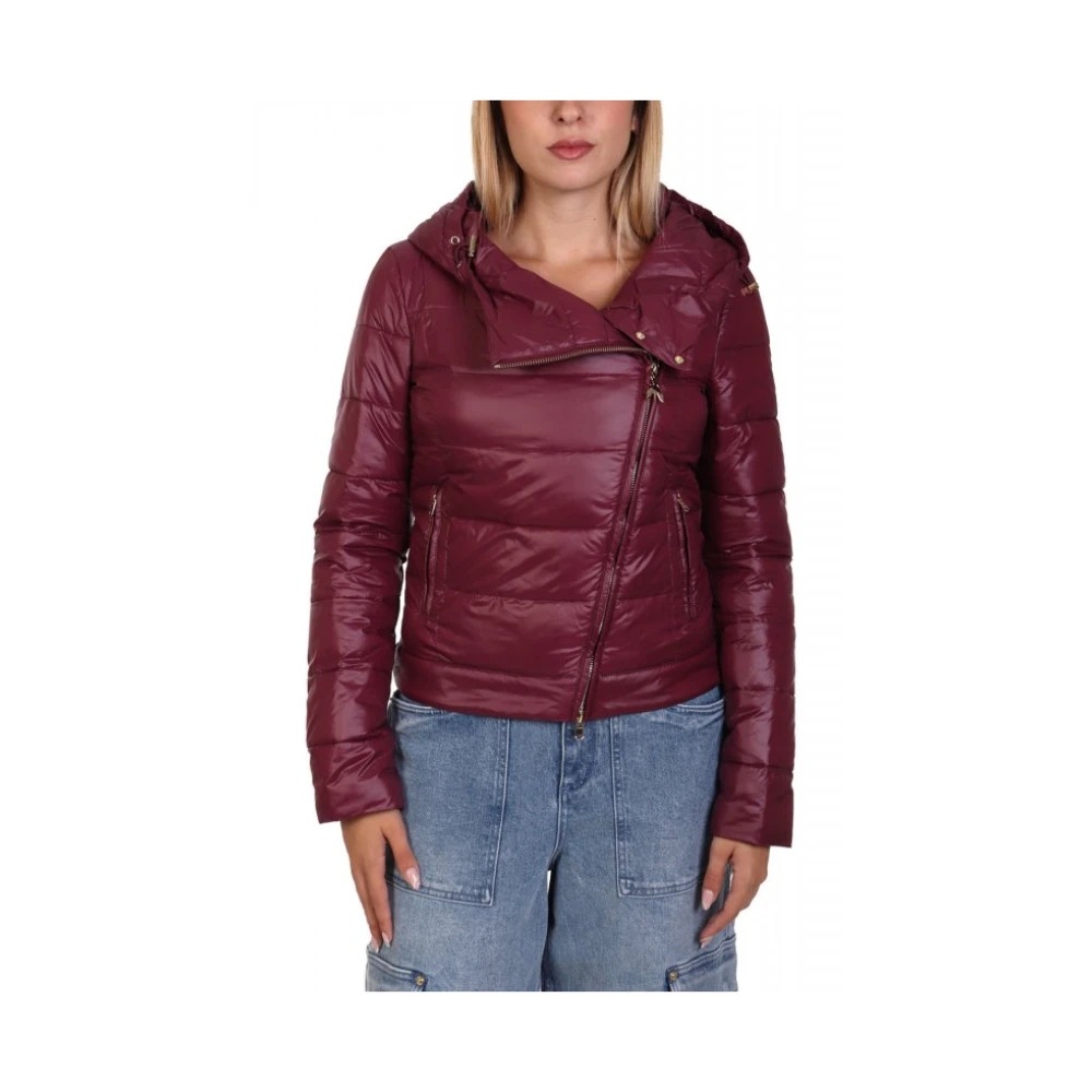 Patrizia Pepe Donna Rosso - Giacca Imbottita Con Cappuccio - Jackets - L