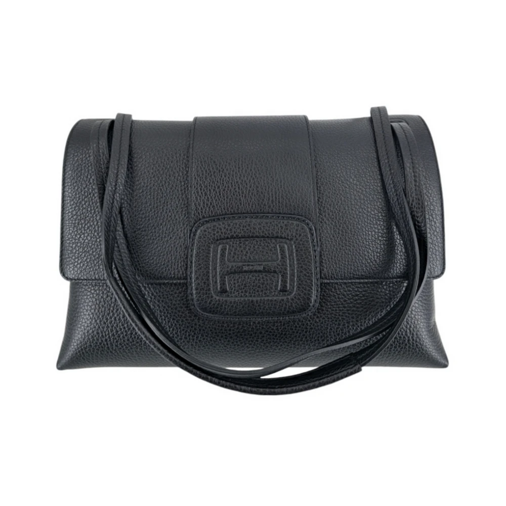 Hogan Zwarte Baguette Stijl Handtas Black Dames