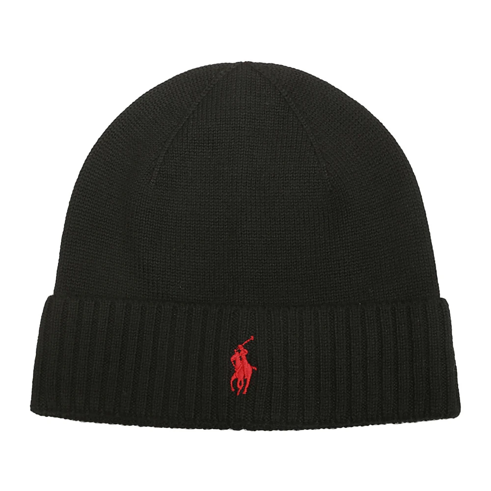 Polo Ralph Lauren Schwarz Merino Wool Beanie - Image 4