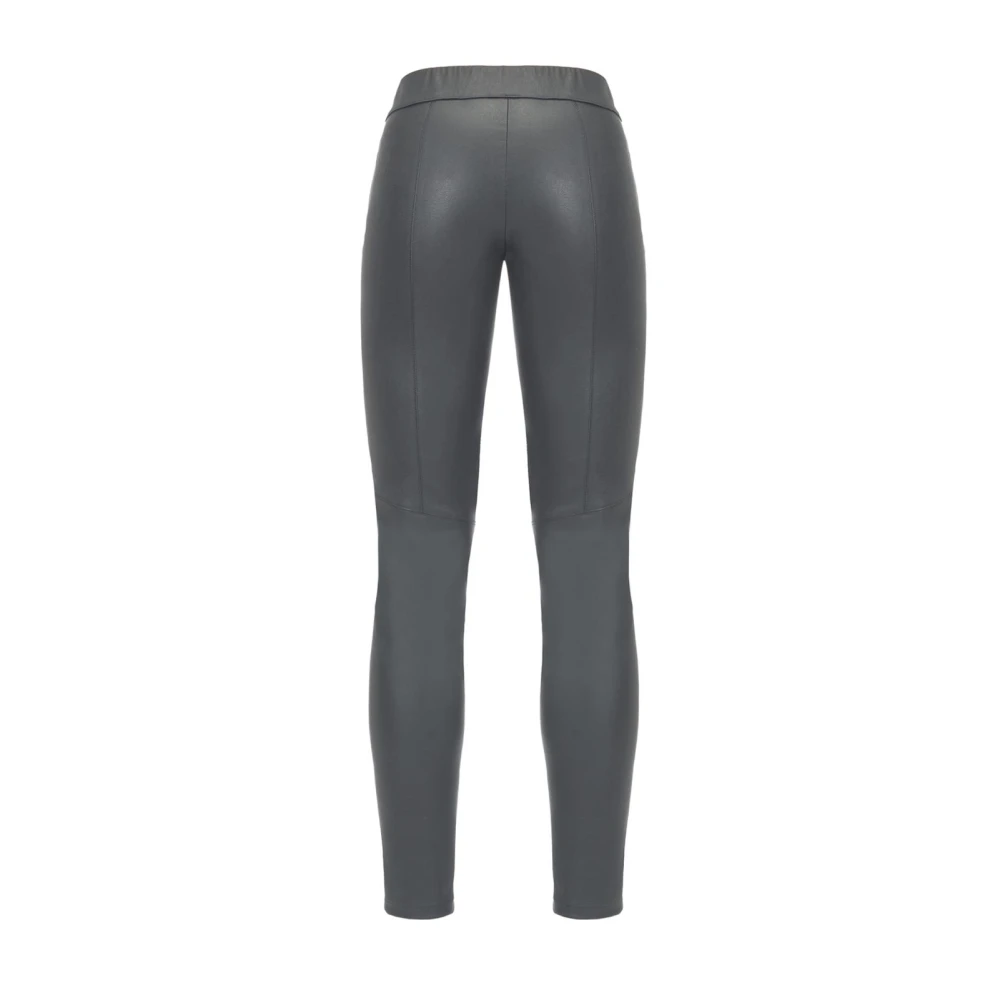 pinko Stijlvolle Ecopelle Leggings Black Dames
