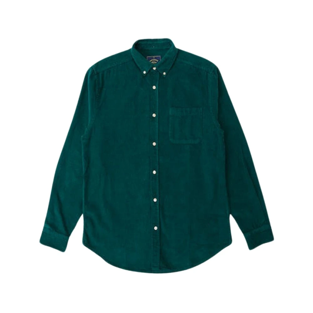 Portuguese Flannel Casual Shirts Green, Herr