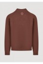 bruine-gebreide-crewneck-sweater