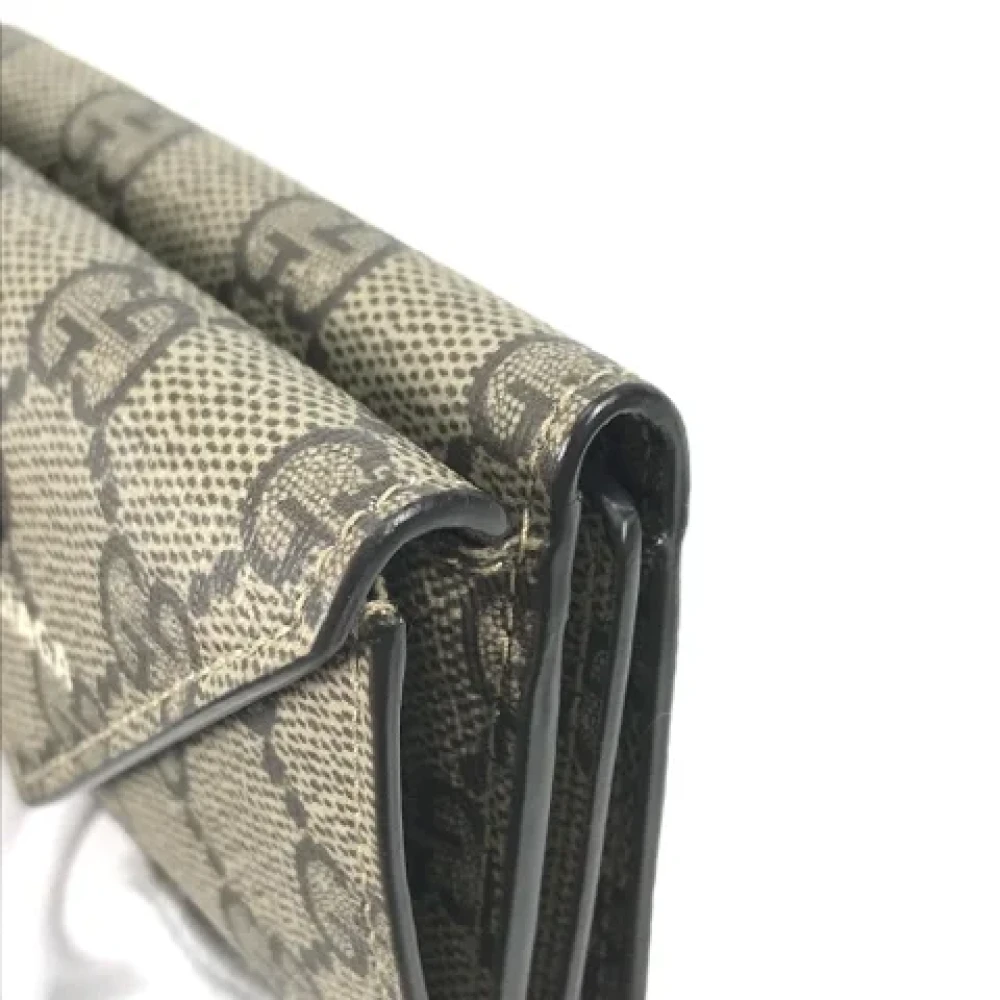 Gucci Vintage Pre-owned Canvas wallets Beige Dames