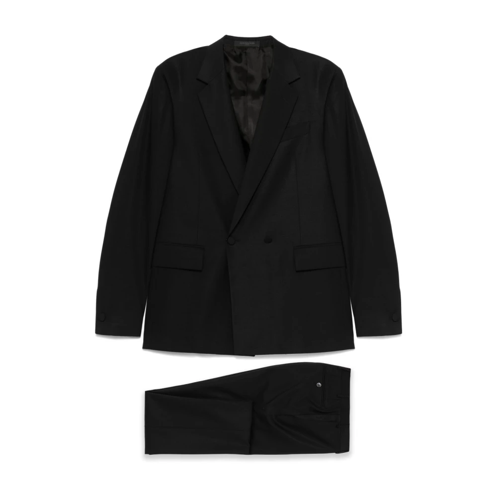 Corneliani Zwart Herenpak Elegante Stijl Black Heren