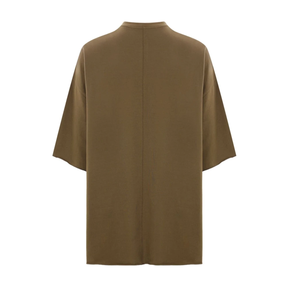 Rick Owens Oversized katoenen T-shirt Green Heren