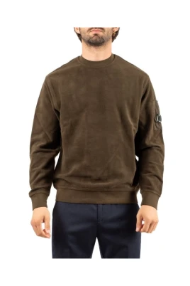 Borstad Emerized Diagonal Fleece Crewneck Sweatshirt