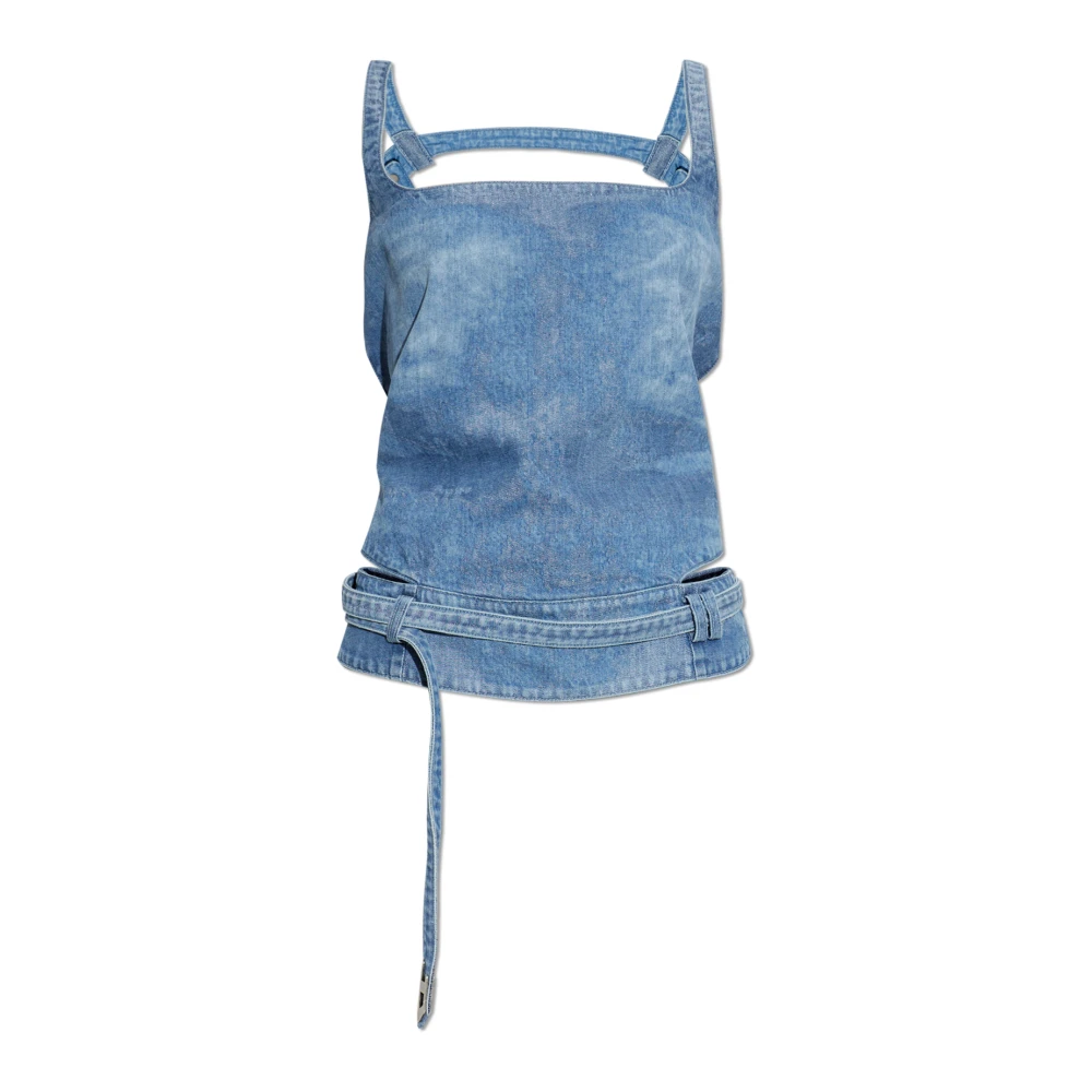 Diesel Donna Blu Top, Xs, New,