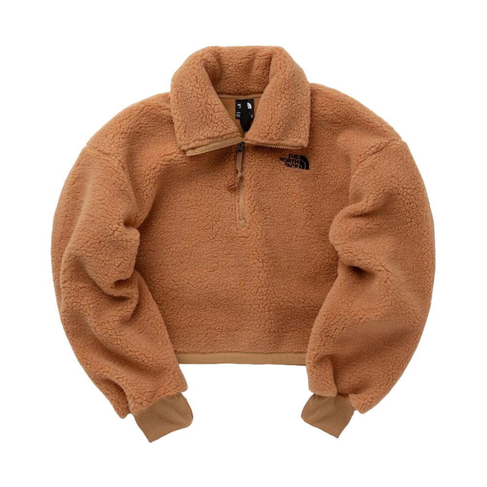 The North Face Gezellige High Pile Fleece Sweater Brown Dames