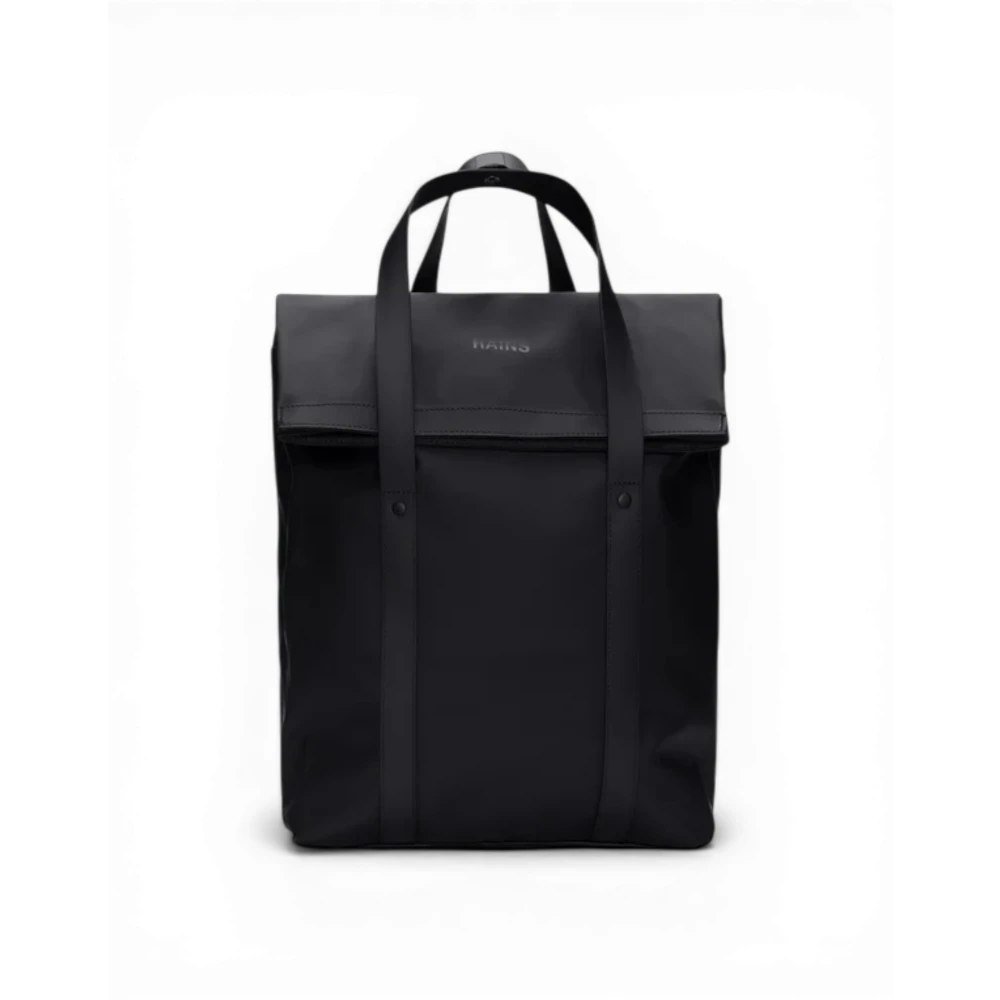 Rains 2 Way Tote Backpack - Unisex - Backpacks - Black - One Size - Bags