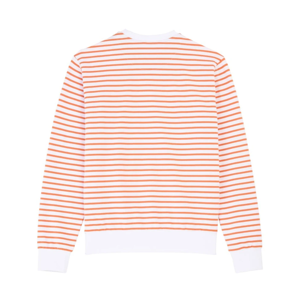 Vilebrequin Gestreept katoenen sweatshirt voor heren Orange Heren