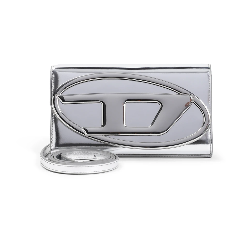 Diesel Metallic Accessoires Riem Aw24 Gray Dames