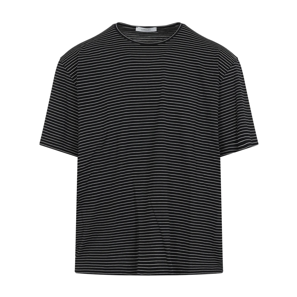 Lemaire Zwarte T-shirt voor mannen Black Heren