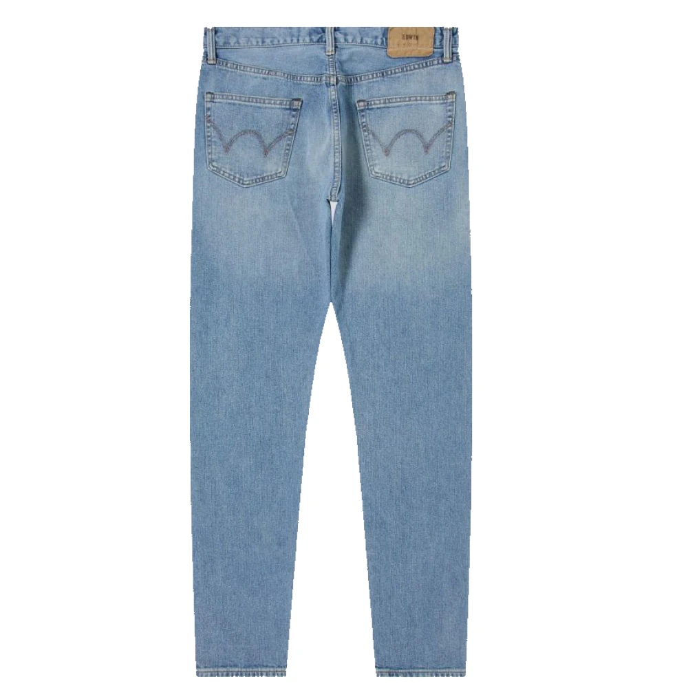 Edwin Slim Tapered Jeans Blauw Licht Gebruikt Blue Heren