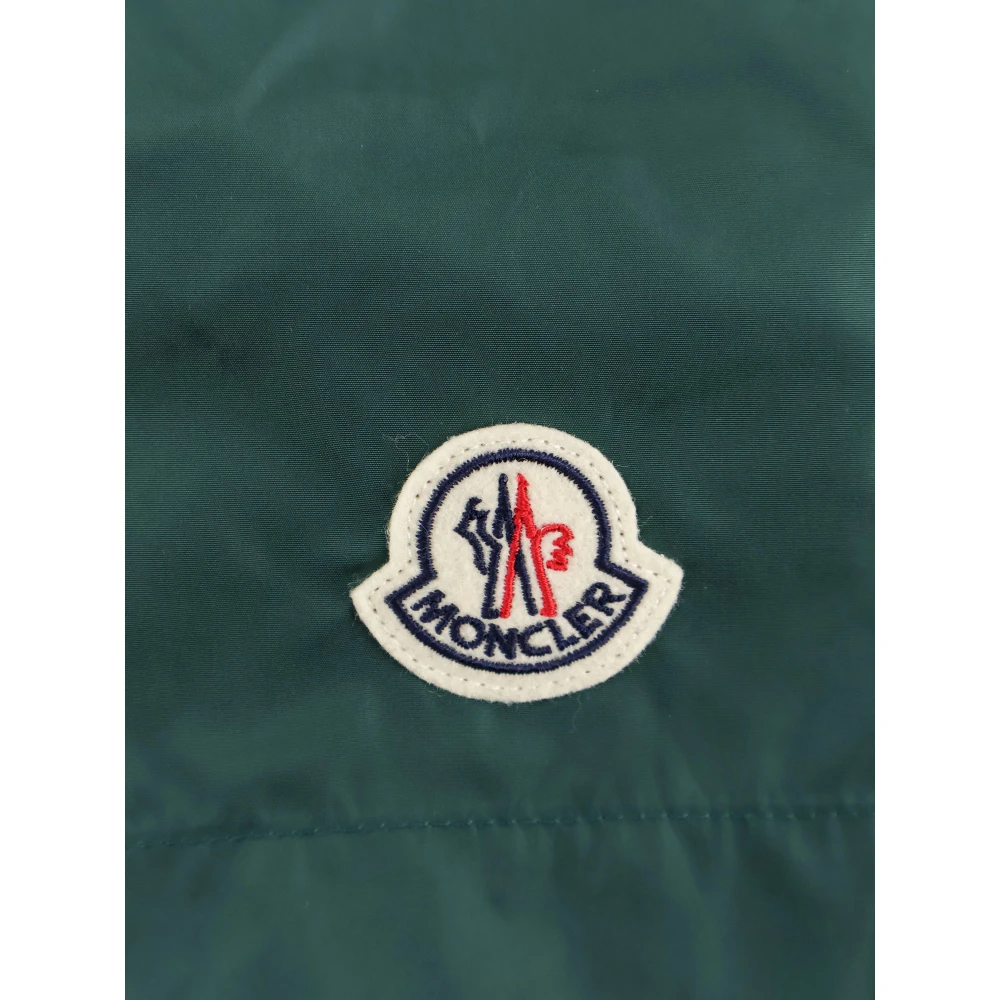 Moncler Nylon Zwembroek met Logo Patch Green Heren
